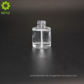 Transparente kleine Glas dicken Boden runden unteren leeren Nagellack Flasche Caps Container